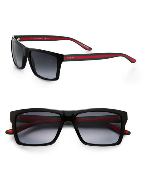 gucci rectangular sunglasses for men|Gucci 57mm square sunglasses.